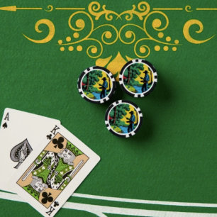 Fischer am Flussufer Poker Chips