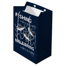 Fischer Angler Birthday Fischen Mittlere Geschenktüte