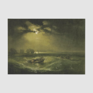 Fischer auf See von J.M.W. Turner Seidenpapier