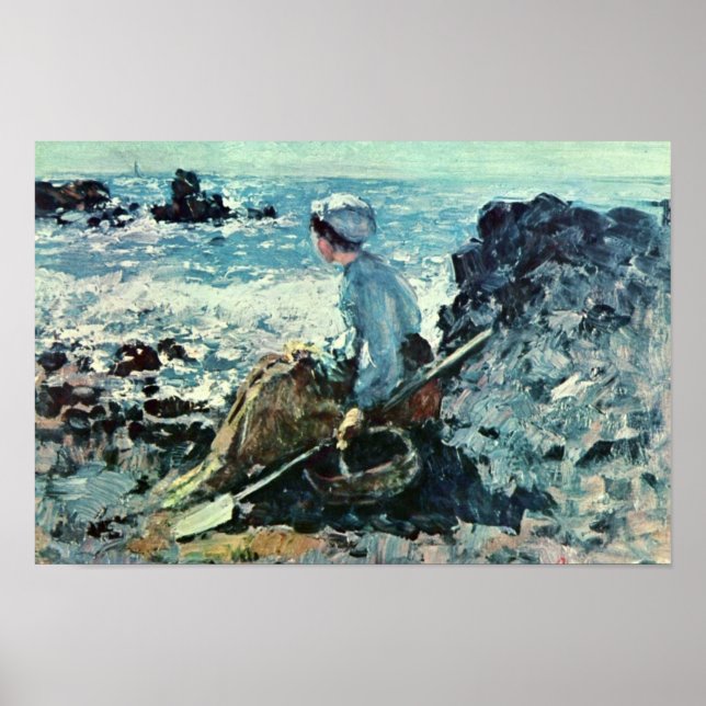 Fischer aus Granville von Grigorescu Nicolae Poster (Vorne)