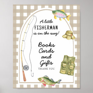 Fischer-Baby-Party - Bücher, Karten und Geschenke Poster