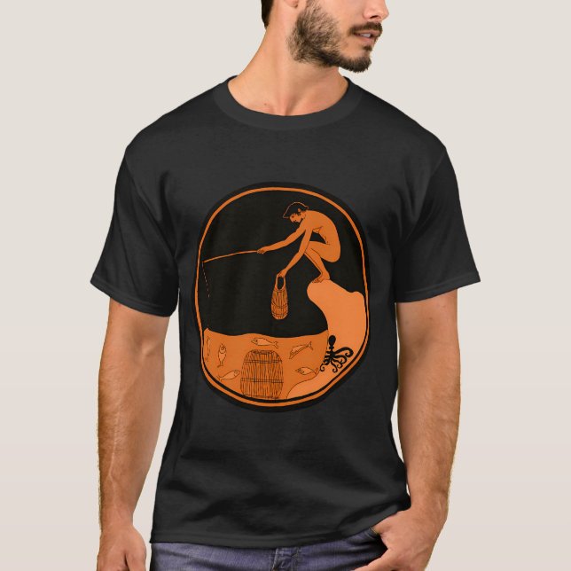 Fischer bei der Arbeit T-Shirt (Vorderseite)