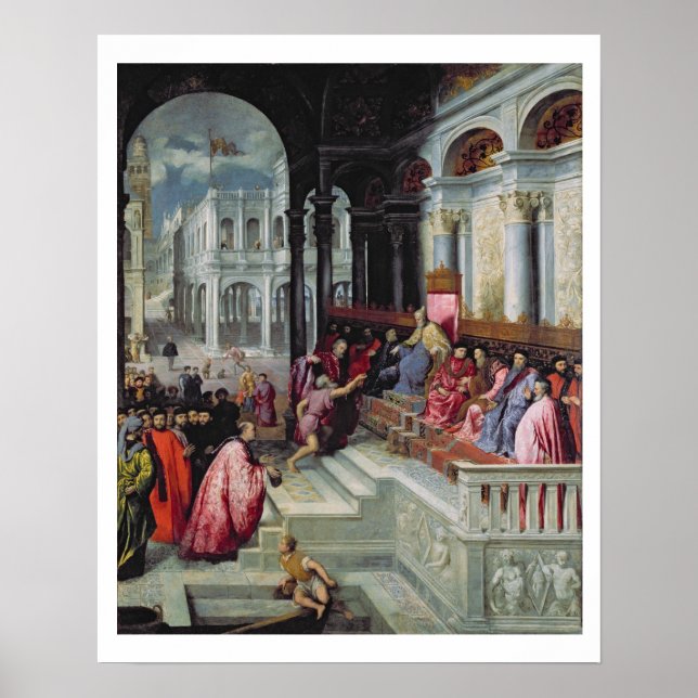 Fischer, der dem Doge von Venedig den Ring gibt Poster (Vorne)