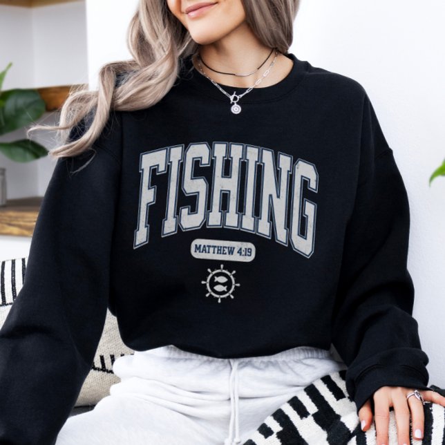 Fischer Der Menschen Christliche Schrift Alte Schr Sweatshirt (Von Creator hochgeladen)