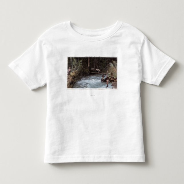 Fischer, die am Commonwealth-Nebenfluss fischen Kleinkind T-shirt (Vorderseite)