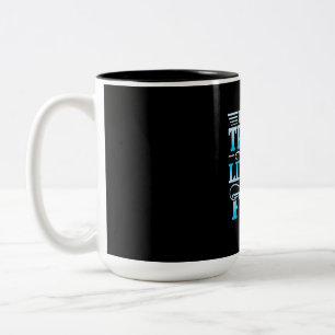 Fischer Die besten Dinge im Leben sind Fisch Zweifarbige Tasse