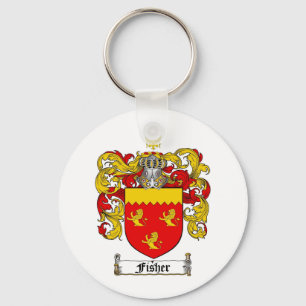 FISCHER-FAMILIENWAPPEN - FISCHER-WAPPEN SCHLÜSSELANHÄNGER