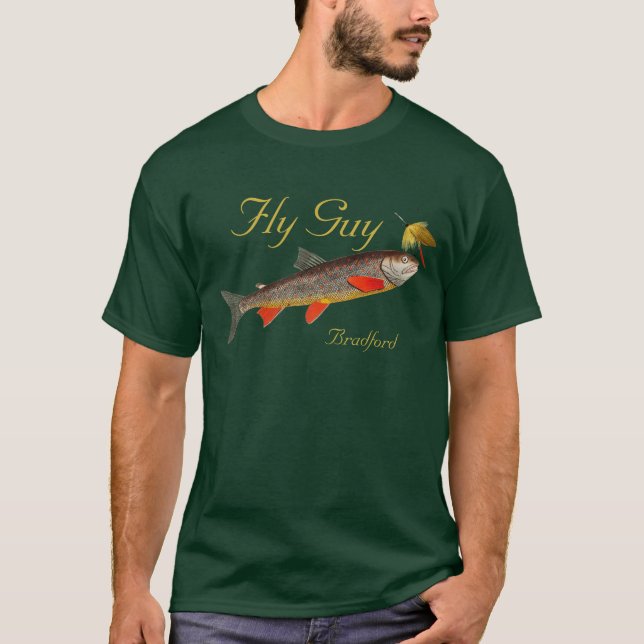 Fischer Fischen Forellen Fischen Aquarell T-Sh T-Shirt (Vorderseite)