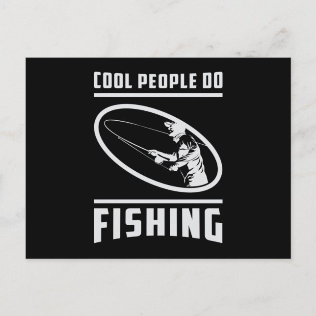 Fischer Fischen Liebe Fischen Postkarte (Vorderseite)