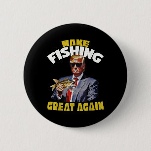 Fischer für Trump 2024 Forellenfischerei, Trump Fi Button