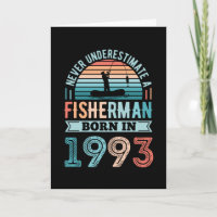 Fischer geboren 1993 Fischerei 30. Geburtstagsgesc