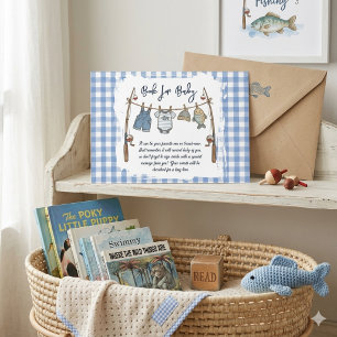 Fischer Gingham Wäscheleine Baby Buch Begleitkarte