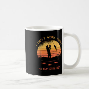 Fischer, ich kann heute nicht arbeiten, mein Arm i Kaffeetasse