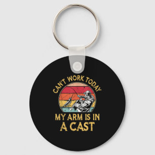 Fischer, ich kann heute nicht arbeiten, mein Arm i Schlüsselanhänger