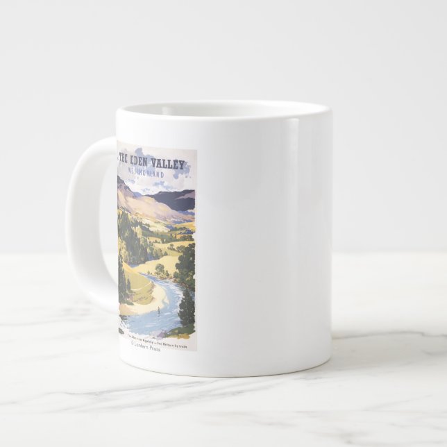 Fischer im Eden-Tal Jumbo-Tasse (Vorderseite Links)