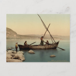 Fischer im Meer von Galiläa - Altdruck Postkarte