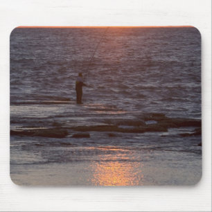Fischer in Byblos bei Sonnenuntergang, Libanon Mousepad