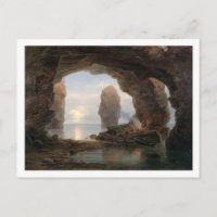 Fischer in Grotto, Helgoland, 1850 (Öl auf Dose