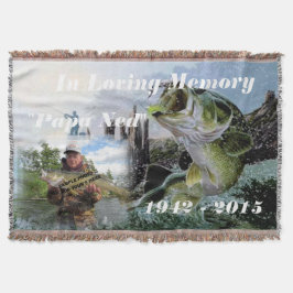 Fischer in Love Memory Memorial Blanket Throw Decke