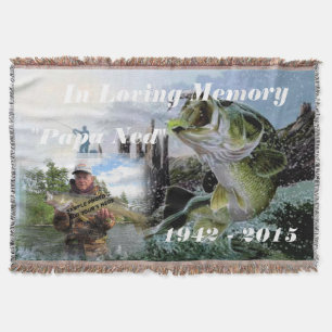 Fischer in Love Memory Memorial Blanket Throw Decke