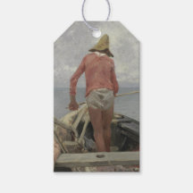 Fischer in Seinem Boot (von Vincenzo Caprile)