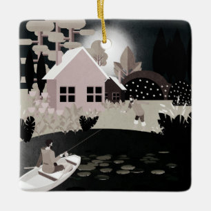 Fischer Keramikornament