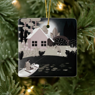 Fischer Keramikornament
