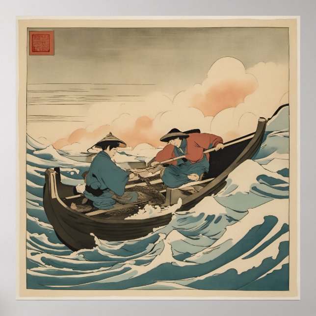 Fischer - Kunstdruck Poster (Vorne)