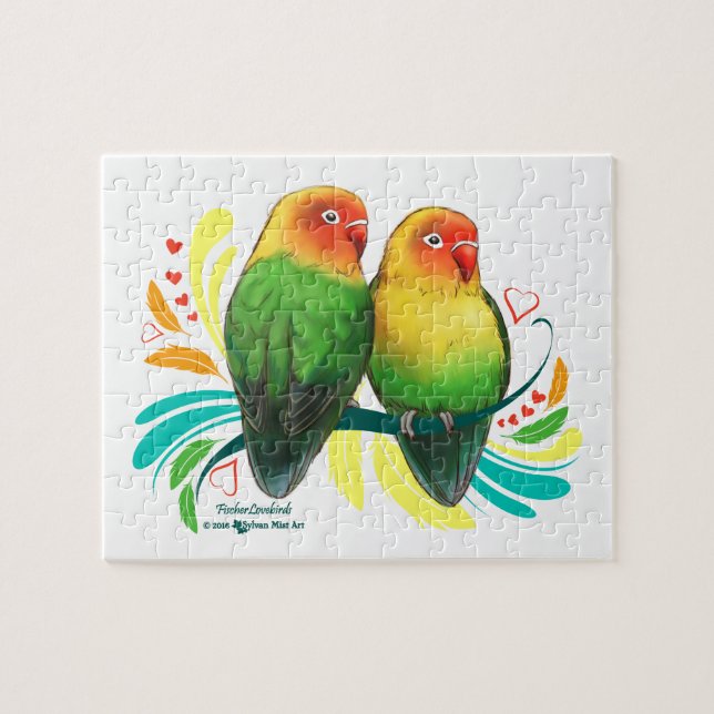 Fischer Lovebirds (Horizontal)