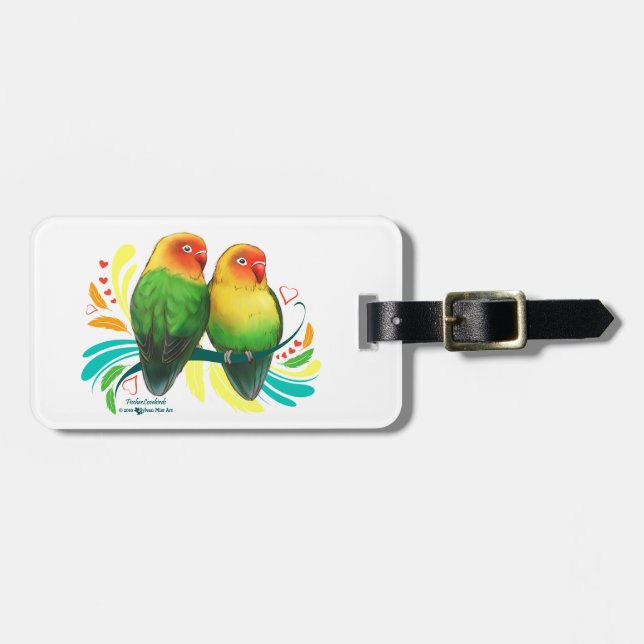Fischer Lovebirds Gepäckanhänger (Vorderseite horizontal)