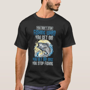 Fischer Lustiger Fischer Du Wirst Alt Wenn Du Aufh T-Shirt
