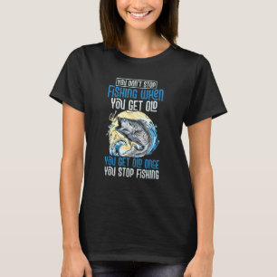 Fischer Lustiger Fischer Du Wirst Alt Wenn Du Einm T-Shirt