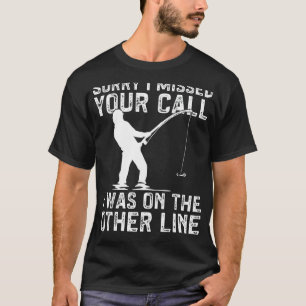 Fischer Lustiger Fischer Ich War Auf Der Anderen L T-Shirt