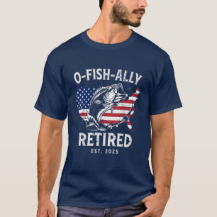 Fischer Männerrenteneintritt O-Fisch-lich Rentner  T-Shirt