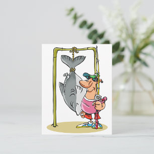 Fischer mit seinen Fangeinladungen Einladung