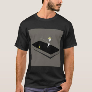 Fischer, moderne und klassische Silhouette Grafik T-Shirt