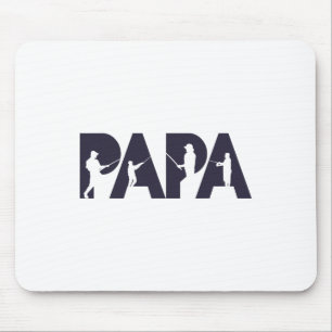 Fischer Papa Lustiger Fischer Vater Angeln Vater G Mousepad