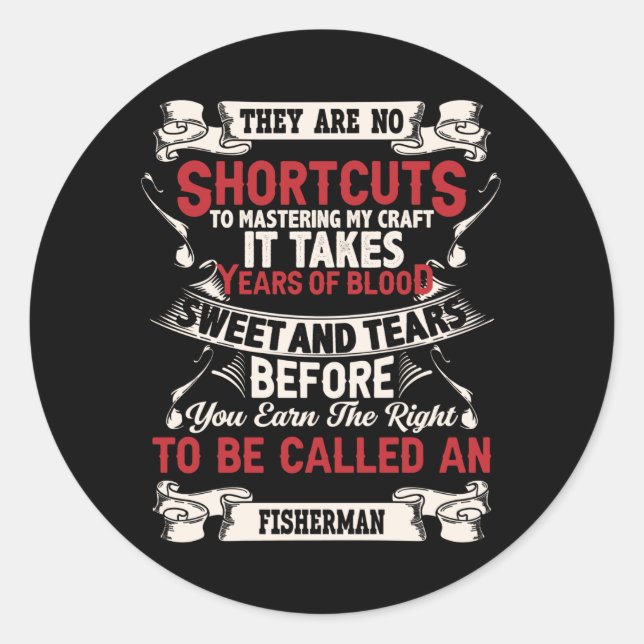 Fischer Runder Aufkleber (Vorderseite)