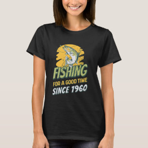 Fischer seit 1960 Angler 65. Geburtstag Fischen T-Shirt