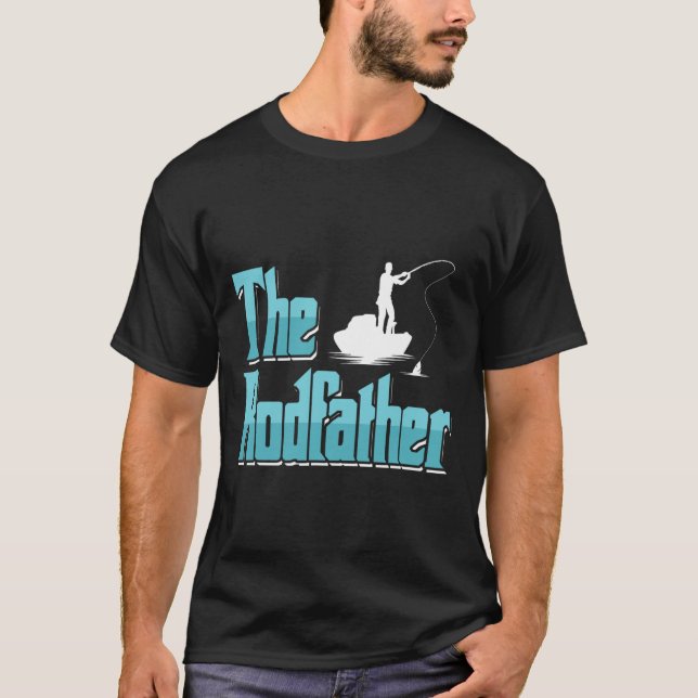 Fischer Vater Angler Papa Der Stabschef Fishing Bo T-Shirt (Vorderseite)