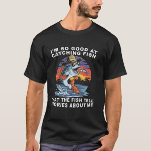 Fischer-Vater-Bass-Angler-Father's Day Fisch T-Shirt