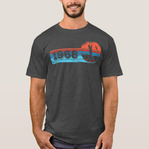 Fischer Vintag geboren 1968 Geburtstag Fliegenfisc T-Shirt