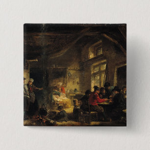 Fischer von der Insel von Marken Button