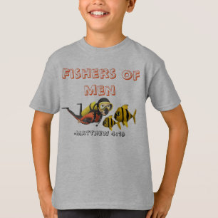 Fischer von Männern Kinder T-Shirt