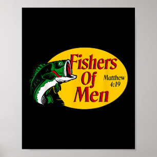Fischer von Männern Matthew 4-19 Bibel Christliche Poster