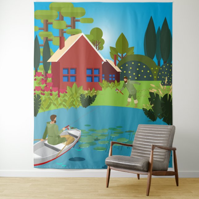 Fischer Wandteppich (Beispiel)