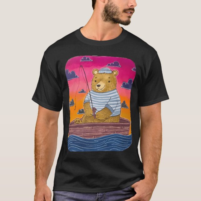 Fischerbär T-Shirt (Vorderseite)