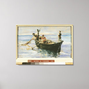 Fischerboot, 1881 leinwanddruck