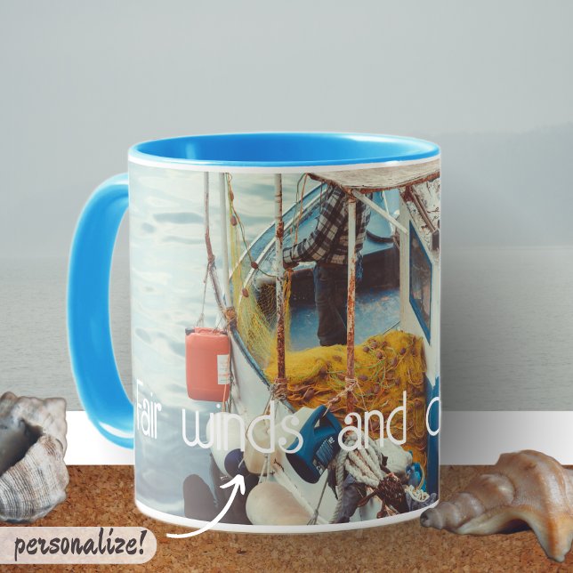 Fischerboot an der Mittelmeerküste Tasse (Von Creator hochgeladen)