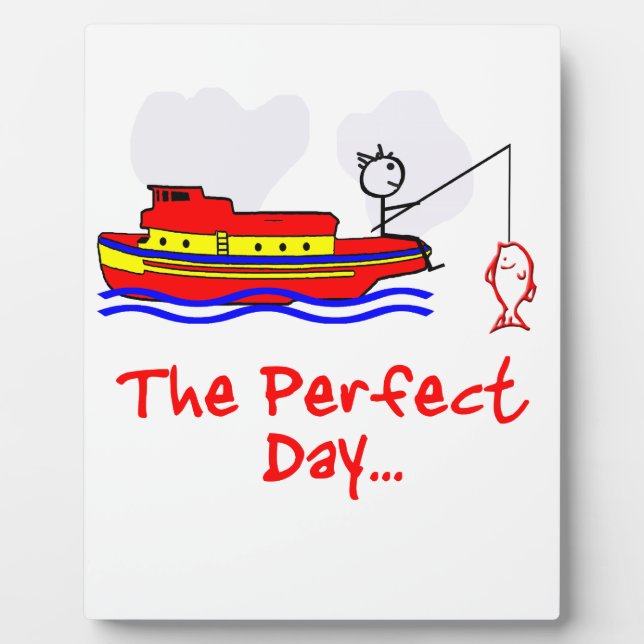 Fischerboot Fotoplatte (Vorderseite)